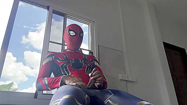 Spiderman work from home.