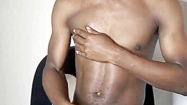 Jacking with Cockring and Riding the Dildo