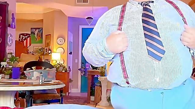 Sugar Wealthy Gentlemen Has 1 Full Hour Long of Mature Gentlemens Cum, Bull Balls, Big Tummy, Fat Cock