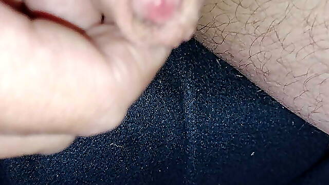 Wet and nasty foreskin play