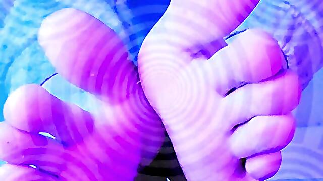 Showing the soles of my feet