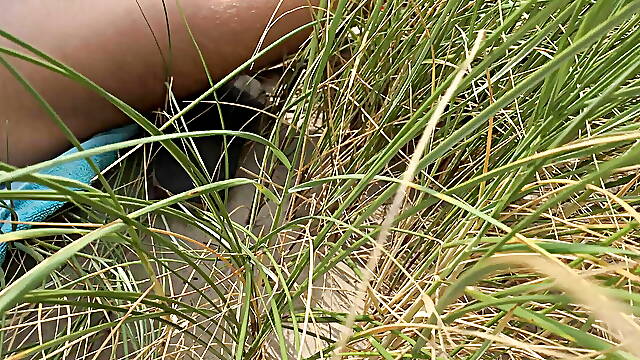 Public - Naked fun on the beach - Jerk, Suck, Assplay with toys and fuck