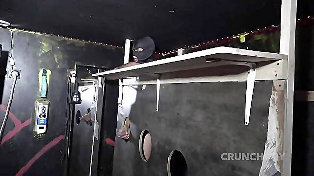 Crossdressed Boy Mature Fucked Raw by Straight Arab in Glory Holes