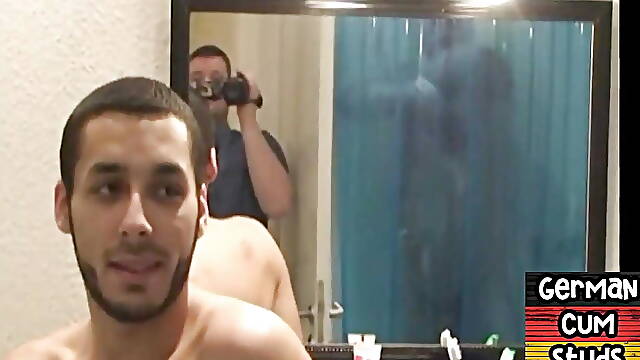 German fat gaydaddy enjoys massage with rimjob and blowjob