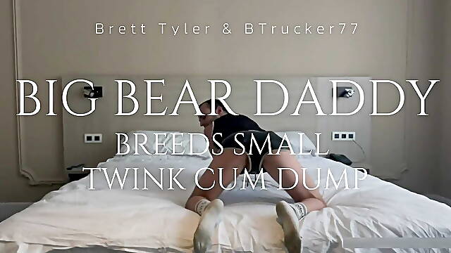 Big Bear Daddy Breeds Twink Cum Dump