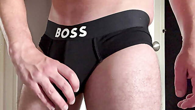 Big heavy load and cum shoot, bulging and stroking, hot and horny daddy.