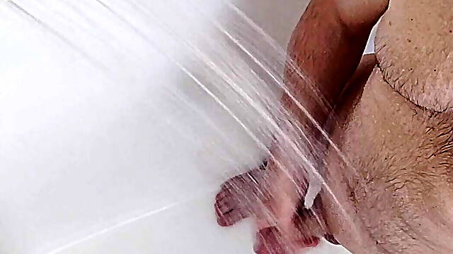 Masturbating in the shower.... Again