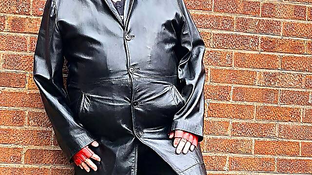 Leather Trench and Pants