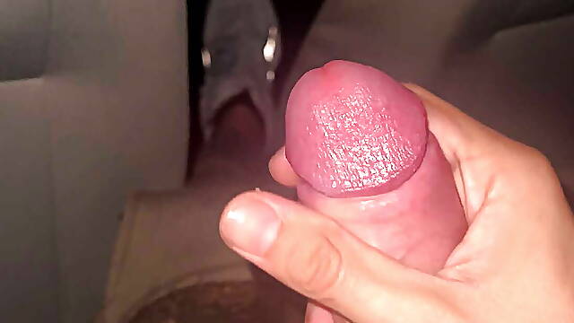 Caught jerkking on shopping center parking lot. cant cum