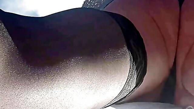 Cross dress changing on public road flashing stockings and knickers to cars passing by near shefford, bedford