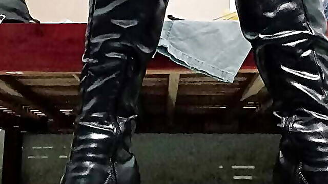 Thigh High Boots Gay Porn (My first video)