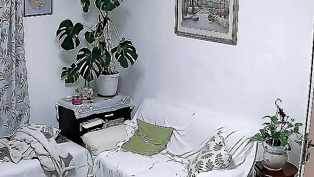 Exhibitionist slut at home