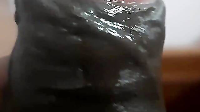 He Is Embracing Self-love in the Privacy of His Bedroom