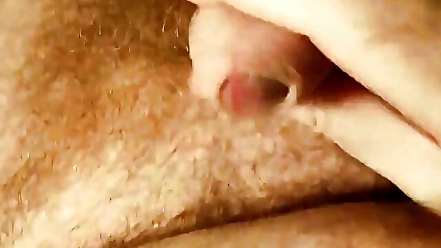 Daddy Cumming All Over My Hairy Bear Belly