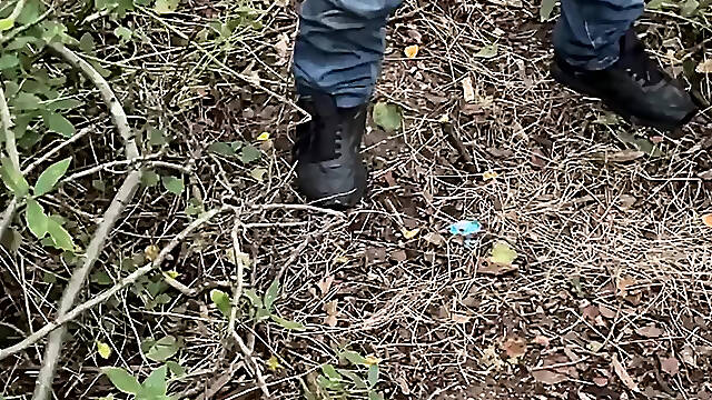 Cheating wife into the woods, he have my load inside him