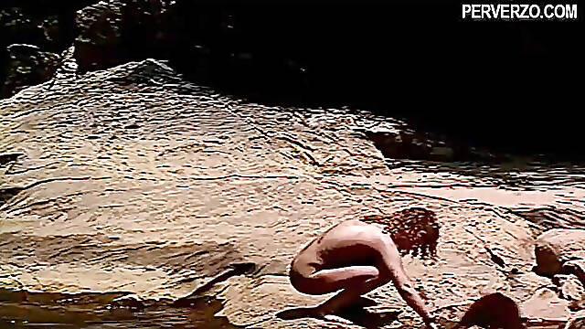 Gorgeous lesbians having fun in nature