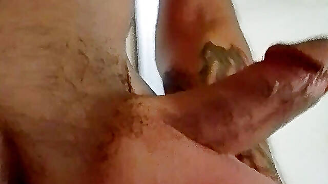 Playing with my freshly filled sac