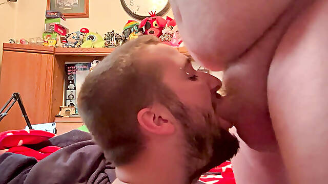 He holds my head while fucking my face