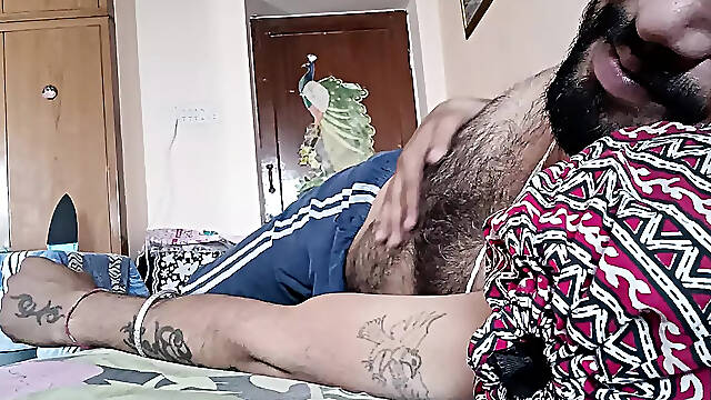 Indian Desi hairy naked man enjoy sex