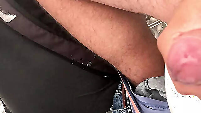 Jerking Off in the Bathroom While the Janitor Watches Me Get Off