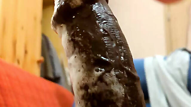 Sloppy saliva dildo deepthroat 19