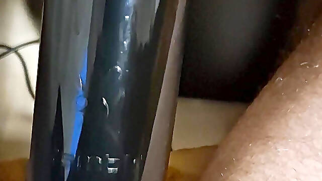 Another video of me machine milking my cock