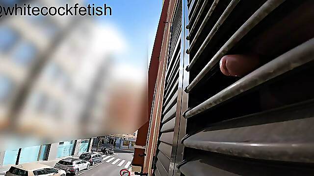 Extreme narcissist makes people horny by taking cock out the window (GIGA CUM)