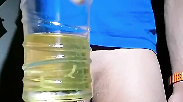Piss and cum cocktail for you