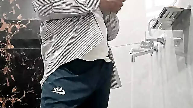 Indian Desi Man enjoy morning shawer with friends and daddy european american daddy oldman aisain daddy