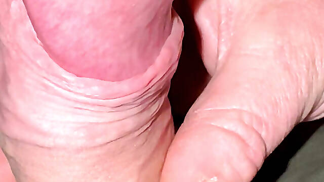 From soft uncut foreskin to big shiny knob with cumshot