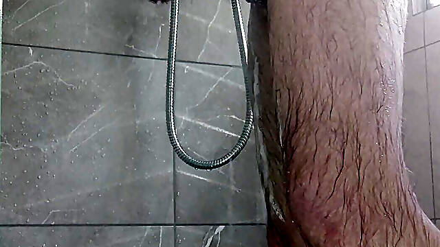 Shower handjob