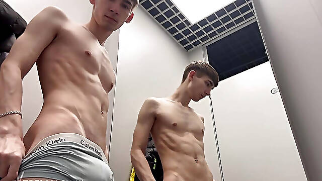 Fitting Room Naked Twink Masturbation