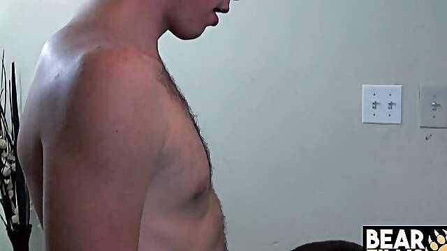 BEARFILMS Hung Dean Wyatt Cock Worships Daddy Marc Angelo