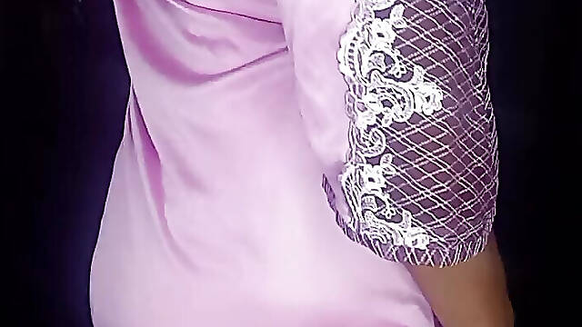 My hot cock after seeing my stepmom satin lingerie