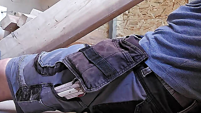 A hot day on the construction site Part 5 9 Coffee break, fingering, dildo blowjob, dildo fuck