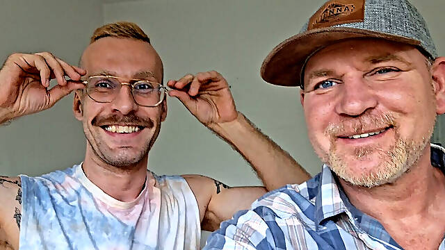 Sexy German Bottom Love Daddy Dick. I Enjoy It with Him Bareback Creampie Gay Anal.
