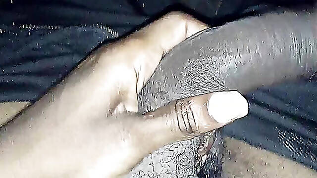 Pull that pretty thick BBC out and start jacking it