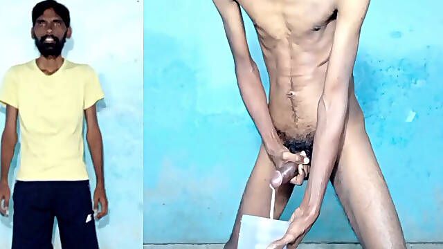 Rajesh Playboy 993 Masturbating Big Cock and Cumming in the Jar Handjob Blowjob Big Cumshot