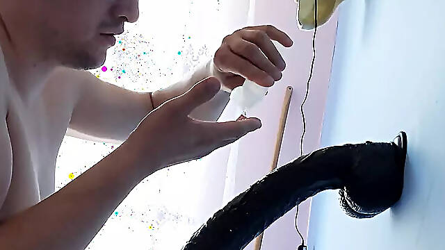Anal dildo wall