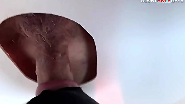 Curious Straight Twink Explodes at the Gloryhole - so Much Cum Its Insane