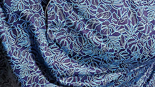 Chubby older bearded guy jerks thick cock and cums