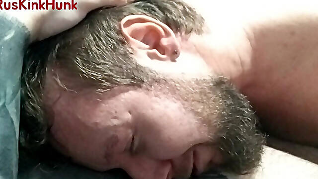 The hairy bear came inside me several times, and then he fisted me