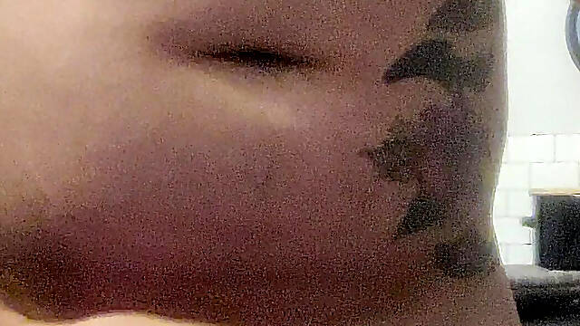 Horny Boy Wanking, Cumming Over Kitchen Counter &amp; Licking in up