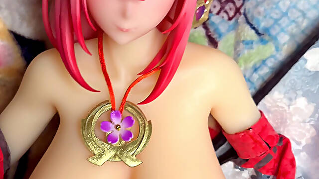 Shrine Maiden Yae Miko gets her Kitsune Hole Rammed &amp; Face Splattered 65cm Mini Anime Silicone Love Doll Kemelias