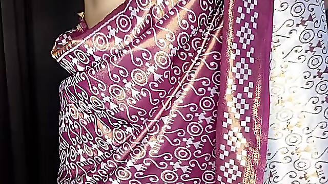 My sexy hot saree and bra panty