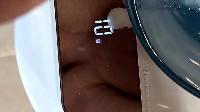 Huge cumshot in a bowl