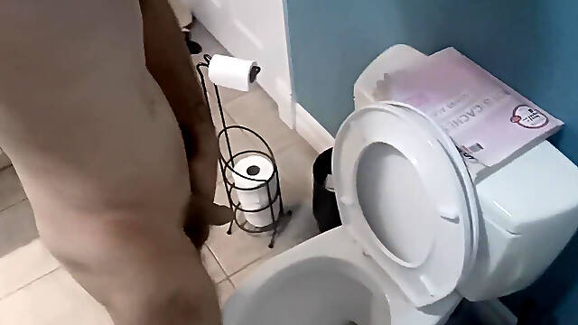 I Piss and Prepare to Visit the Public Restroom All Night. Already I Taste and Become Extremely Excited