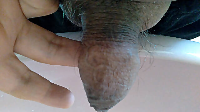 Watch my cock piss with dedication