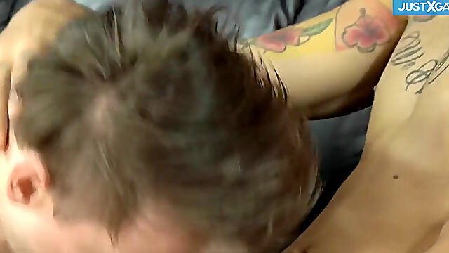 Boy gets so horny while bouncing his ass on a lovers huge cock