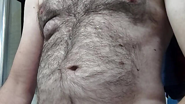 Enjoying in the bathroom